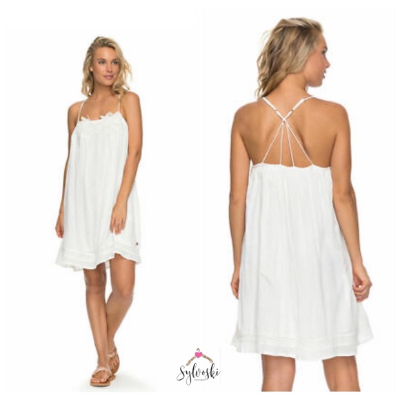 🔥Roxy women’s where do we belong dress off white NWT - Picture 6 of 6